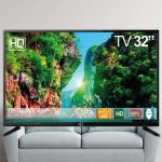 TV LED 32″ HQ HQTV32Y Resolução HD com Conversor Digital HDMI USB Recepção Digital
