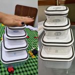 Kit Potes de Plástico Hermético, 4 unidades, Electrolux