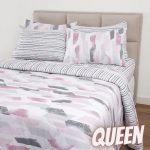 Enxoval Cama Queen Andressa 7 Peças 100% Algodão – Casa e Conforto