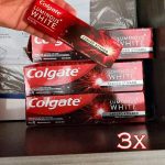 Creme Dental Colgate Luminous White Carvão Ativado 3 unid 70g Promo Preço Especial