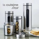 Conjunto de Porta Mantimentos 4 Peças em Vidro e Inox – Casual Home