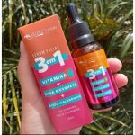 Max Love Serum Facial 3 em 1 Vitamina + C Rosa Mosqueta + Ácido Hialurônico – Pele Hidratada, Macia e Iluminada 30ml