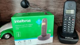 Telefone sem fio com identificador de chamadas TS 2510 ID Preto Intelbras