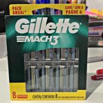 Carga para Aparelho de Barbear Gillette Mach3 – Leve 8 Pague 6