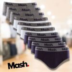 Kit 10 Cuecas Slip Algodão, Mash, Masculino