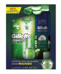 Aparelho de Barbear Mach3 Sensitive 1 Unidade + Refis Para Barbear Mach3 Sensitive 3 Unidades + Espuma de Barbear Sensitive 56G, Gillette