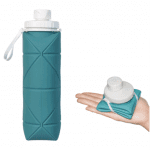 Garrafa de Água Dobrável de Silicone com Antivazamento Squeeze Dobravel
