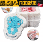 Esponja Multiuso Cresce na Água Com Desenhos Divertidos