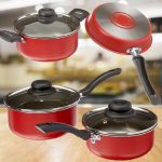 Jogo de Panelas Ruby, 4Pcs, Brinox, Vermelho