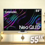 Smart TV 55” 4K Neo QLED Samsung QN55QN83BAGXZD VA – Wi-Fi Bluetooth Alexa Google Assistente 4 HDMI