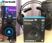 Headset Gamer RGB Vickers Preto FORTREK