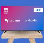PHILIPS Smart TV 43″ Full HD Android 43PFG6917/78, Google Assistant, Comando de Voz, HDR, 3 HDMI, Wifi 5G, Bluetooth 5.0, Dolby Atmos