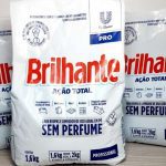 Lava-Roupas e Limpador de Uso Geral em Pó Profissional sem Perfume Brilhante Ação Total Pro Pacote 1, 6kg, Brilhante