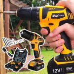 Parafusadeira e Furadeira a Bateria Li-Ion 12V WAP BPF 12K3 Carregador Bivolt Parafusadeira Furadeira Sem Fio com Maleta e Kit de 13 Acessórios