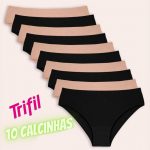 Kit 10 Calcinhas Altas, Trifil, Feminino