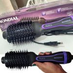 Escova Secadora Mondial Black Purple ES-08 1200W – Preta 110V