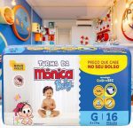 Fralda Turma da Monica Baby Jumbinho G 16 Unidades