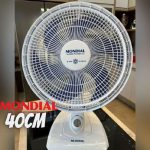 Ventilador de Mesa 40cm Super Power, Mondial, 127V, 140W, Branco/Azul – VSP-40-W