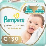 Fraldas Pampers Premium Care G 30 Unidades