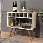 Aparador com Adega Lorenzo Retrô pés Palito Off White – Comprar Móveis Em Casa