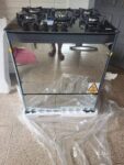 Fogão 5 Bocas Dako Mesa de Vidro Preto Espelhado – Acendimento Automático Magister Style