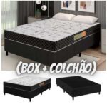 Cama Box Casal (Box + Colchão) Plumatex – 55cm de Altura Plumaspuma Alfa