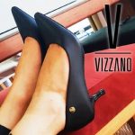 Scarpin Vizzano Salto Médio Bico Fino