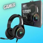 Headphone Fone de Ouvido Havit HV-H2232d, Gamer, Iluminação RGB, com Microfone, Falante de 50mm, Conector 3.5mm, HAVIT, HV-H2232d