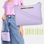 Bolsa Santa Lolla Matelassê Transversal Feminina