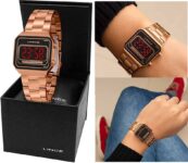 Relógio de Pulso LED Feminino Clássico Digital MDR4645L