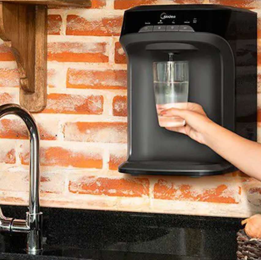 Purificador de Água Midea de Mesa e Parede - Eletrônico Preto ED2 ...