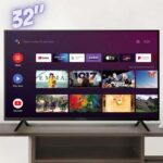 Smart TV 32” HD D-LED Rig Vizzion BR32D1SA – IPS Wi-Fi 2 HDMI 2 USB