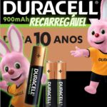 Pilha Recarregável AAA Palito DURACELL Com 2 Unidades