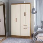 Guarda Roupa Solteiro 4 Portas 1 Porta Basculante 1 Gaveta Marbella Doripel – Móveis Doripel