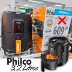 Fritadeira Elétrica sem Óleo/Air Fryer Philco – Gourmet PFR15PG Preto 3,2L com Timer