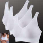 Kit 3 Tops Alças Largas Seamless, Hanes, Feminino