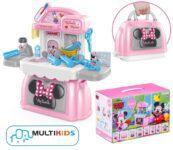 Maleta 3 em 1 Consultório da Minnie com Acessórios Multikids – BR1569, Rosa