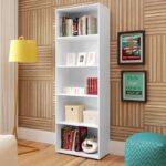 Estante Livreiro com 5 nichos MULTY cor Branco – Artely