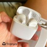 Tranya F4 Fone de Ouvido Bluetooth Sem Fio, Bluetooth 5.3 -Branco
