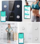 eufy Smart Scale C1, a Balança Inteligente com Bluetooth sem Fio, Balança de Banheiro Digital, 12 Medições como Peso, Gordura Corporal, IMC e muito mais, preto ou branco, lbs ou kg