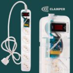 Clamper iClamper Energia 5 Tomadas – Filtro de Linha + DPS – Transparente, Comprimento do cabo de entrada: 1 m