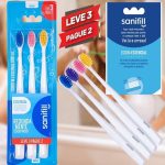 Escova de Dente Sanifill Essencial Leve 3 pague 2 – Cerdas Macias – Cores sortidas, Sanifill