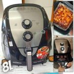Fritadeira sem óleo air fryer 8l Afn-80-bi Mondial cor preto com inox 1900w
