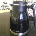 Bule Térmico Quebec 1,2 Litro Preto, BT5508-PT, Euro Home