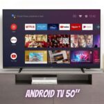 PHILIPS Android TV 50″ 4K 50PUG7406/78, Google Assistant Built-in, Comando de Voz, Dolby Vision/Atmos, VRR/ALLM, Bluetooth 5.0