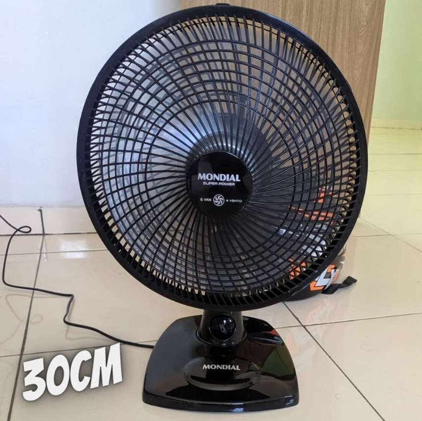 Ventilador De Mesa Mondial 220V, 30cm, 6 Pás, Super Power - VSP-30-B ...