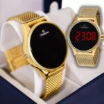 Relógio Feminino Champion Digital Led CH40133V – Dourado