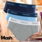 Kit 3 Cuecas Slip Algodão Infantil, Mash, Meninos