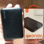 Carregador Portátil Universal 5.000mAh, 2 portas USB, Led Indicador de bateria, Azul, ES5KMB,Geonav