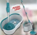 Mop Giratório Eco, ideal para pisos frios, sintéticos ou madeira, Flash Limp, Cinza